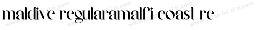 maldive regularamalfi coast regular字体转换